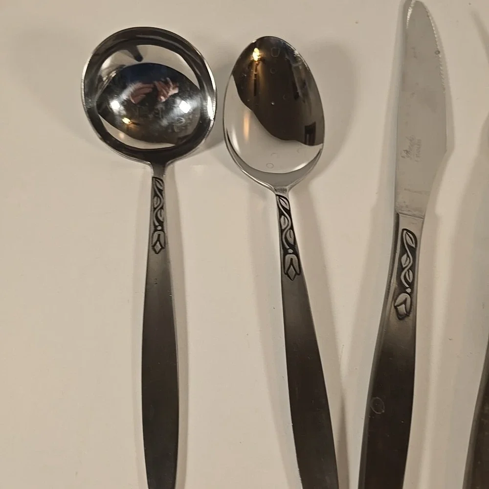 Amefa Holland Stainless Flatware Royal Damask‎ Serving Pieces